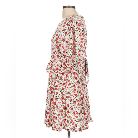 PrettyLittleThing Red Sweetheart Neckline Dress - Size 10 - Picture 6 of 8